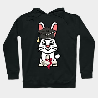 Cute bunny is a graduate Hoodie